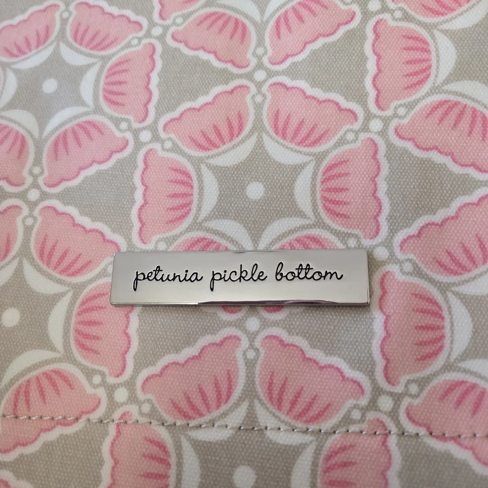 Petunia Pickle Bottom Pink and Gray Women Bag